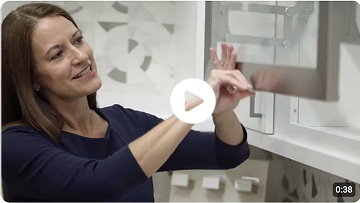 Tom and Lindsie Bury working with the Lee Wetherington Homes design team to personalize their custom luxury home