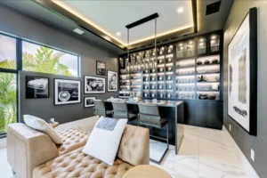 Luxury home interior designed by experienced custom home builders featuring open-concept living, timeless finishes, layered lighting, and functional everyday living spaces.