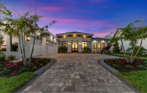  Luxury custom home with landscaped entry in Sarasota or Manatee County