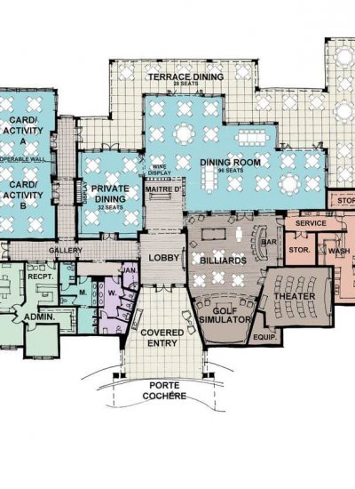 Wild Blue Club House Plan